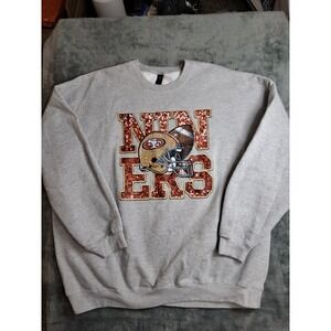 Women's San Francisco 49ers Sweatshirt XXL NFL  Gray Go Niners
